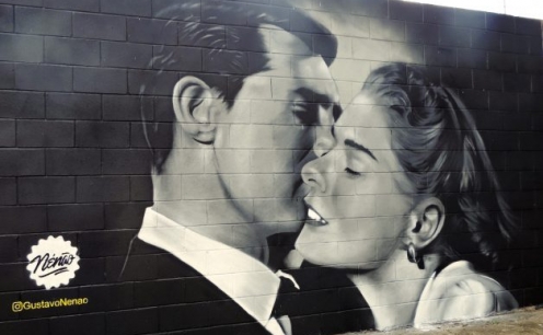 Os grafites em tons de cinza de Gustavo N&eacute;n&atilde;o