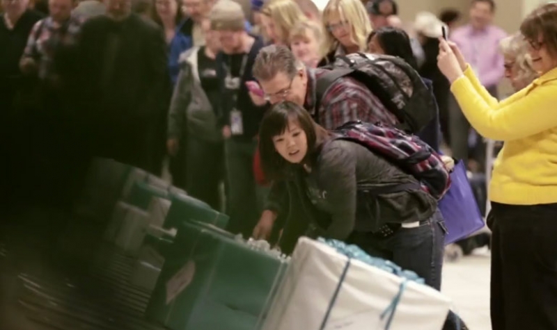 Empresa a&eacute;rea realiza desejos de Natal