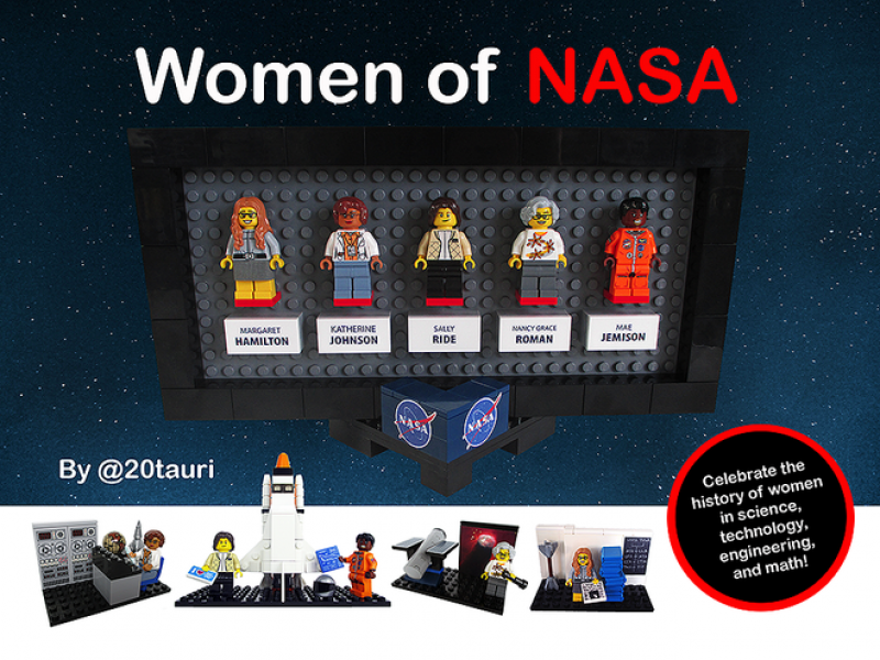 LEGO vai lan&ccedil;ar  &ldquo;Women of NASA&rdquo;